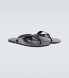 Auralee Leather thong sandals