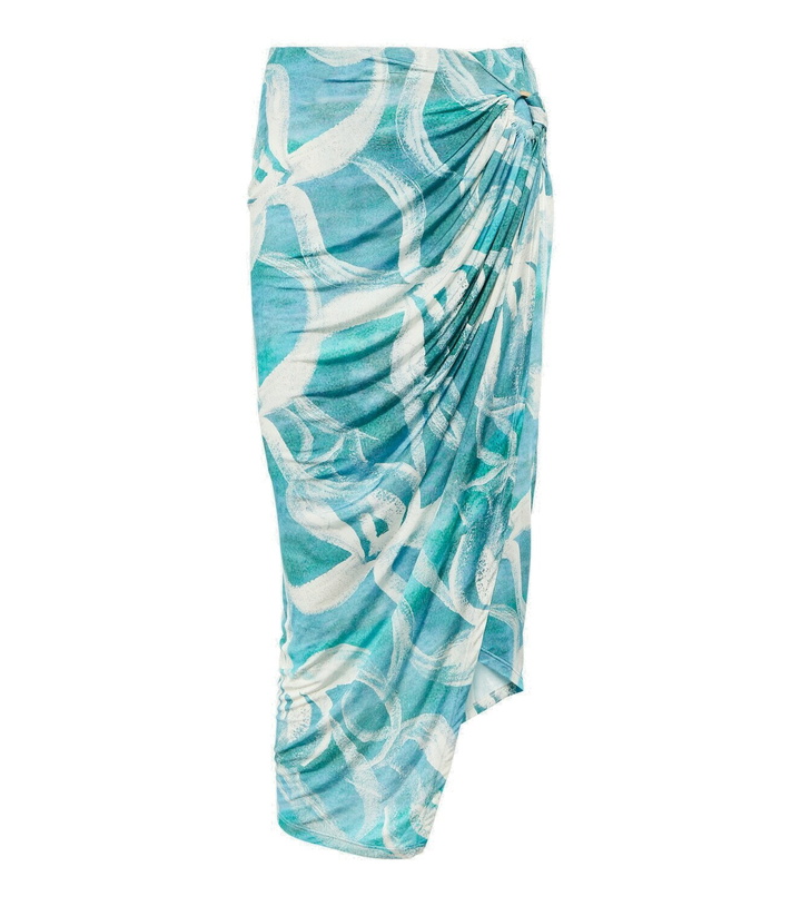 Photo: Louisa Ballou Coastline printed midi skirt