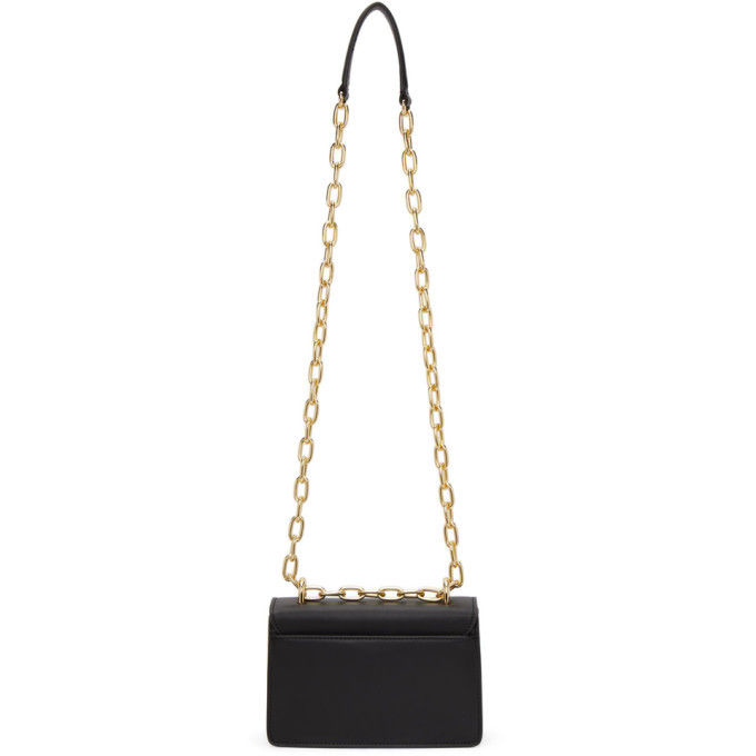 Versace black bag with gold online chain