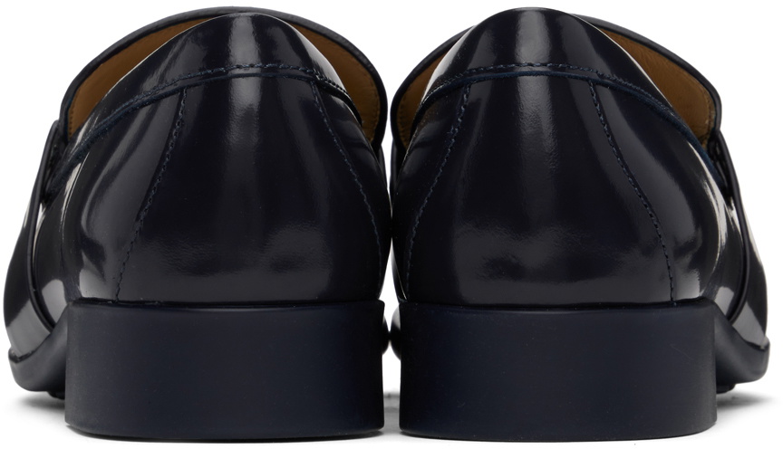Bottega Veneta Navy Monsieur Loafers