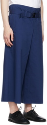 132 5. ISSEY MIYAKE Navy Washi Trousers