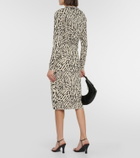 Proenza Schouler White Label printed silk-blend cardigan