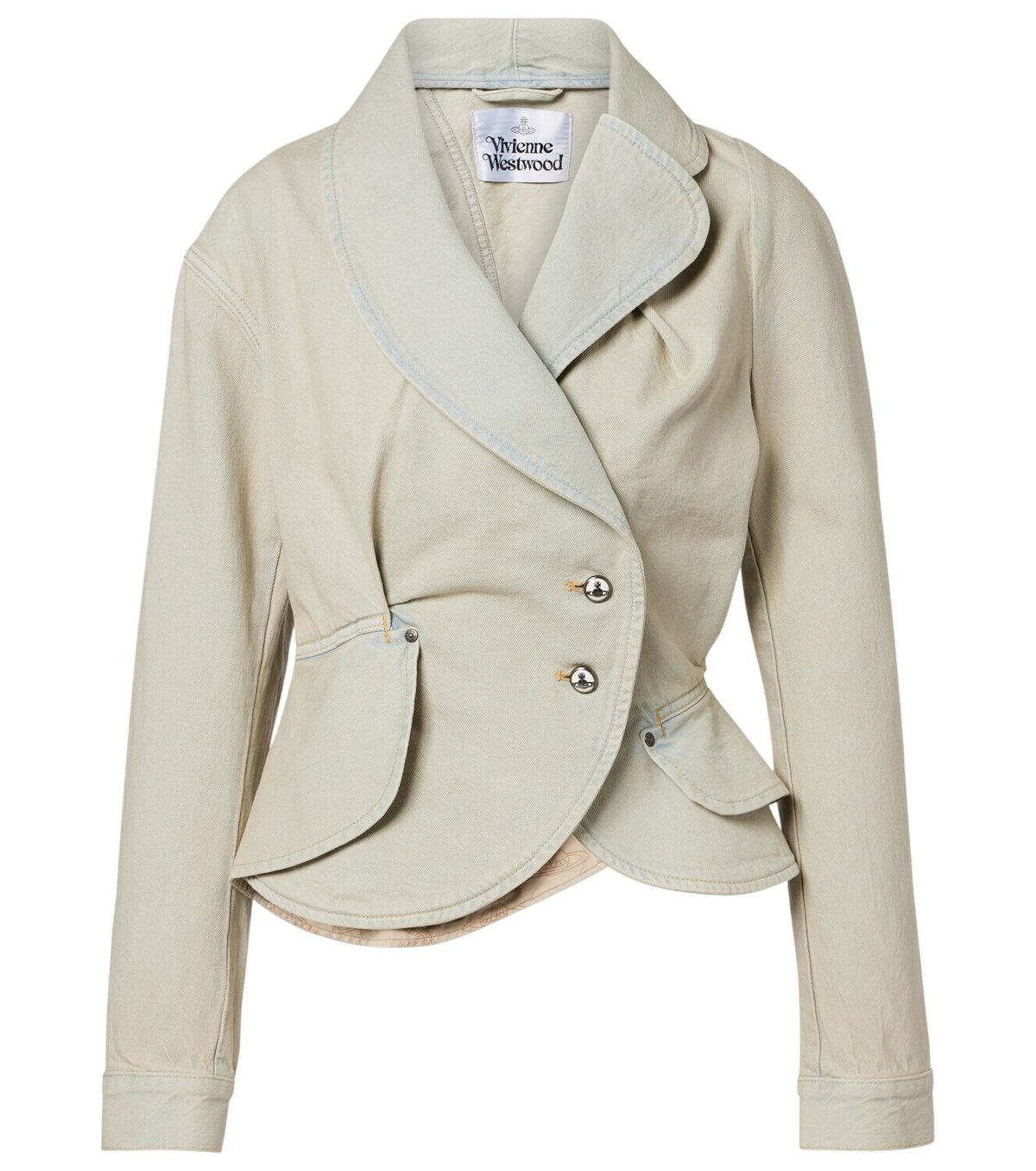 Vivienne Westwood Embroidered cropped denim jacket Vivienne Westwood