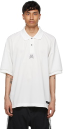 mastermind JAPAN White Boxy Polo Shirt