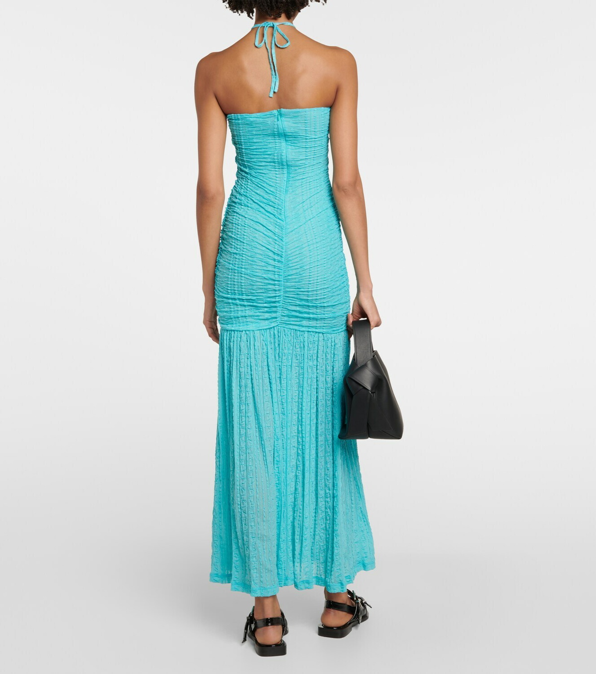 Ganni Halterneck maxi dress GANNI