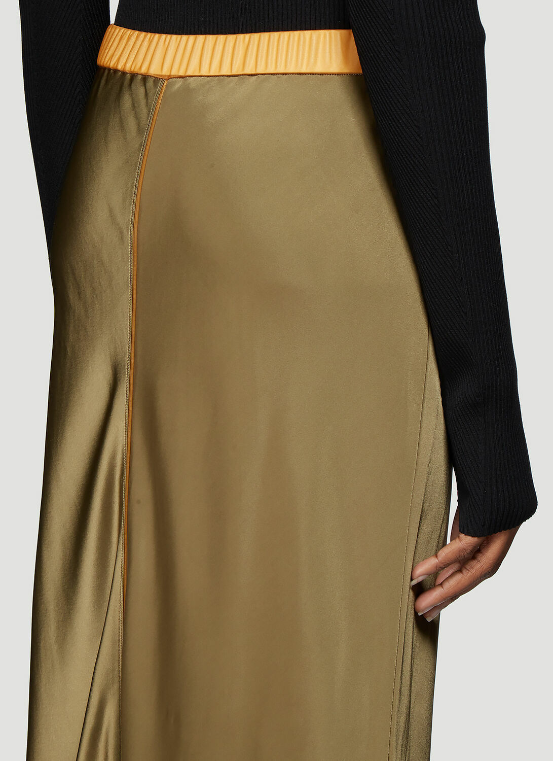Helmut Lang Satin Slip Skirt