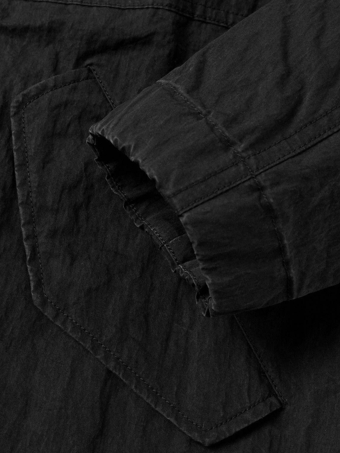 Corridor - M59 Stone-Washed Cotton-Blend Shell Hooded Field Jacket - Black