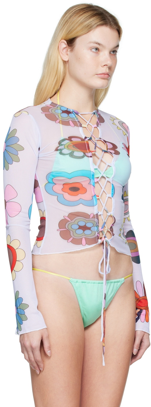 FENSI SSENSE Exclusive Purple Psychedelic Cover-Up