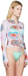 FENSI SSENSE Exclusive Purple Psychedelic Cover-Up