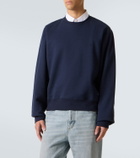 Saint Laurent Cassandre cotton jersey sweatshirt