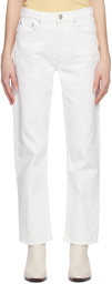 rag & bone White Harlow Jeans