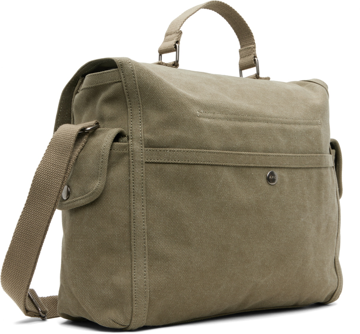A.P.C. Khaki Recuperation Satchel