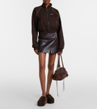 Balenciaga Alaska suede platform mules