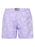 MC2 Saint Barth Man Lightweight Fabric Swim-shorts Lighting With Paisley Print