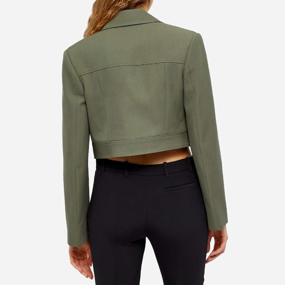 【送料&関税込】Alexander McQueen Cropped Jacket Alexander McQueen Cropped Leather Biker Jacket | Orange