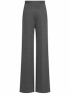 MAX MARA Angora Wool Blend Jacquard Wide Pants