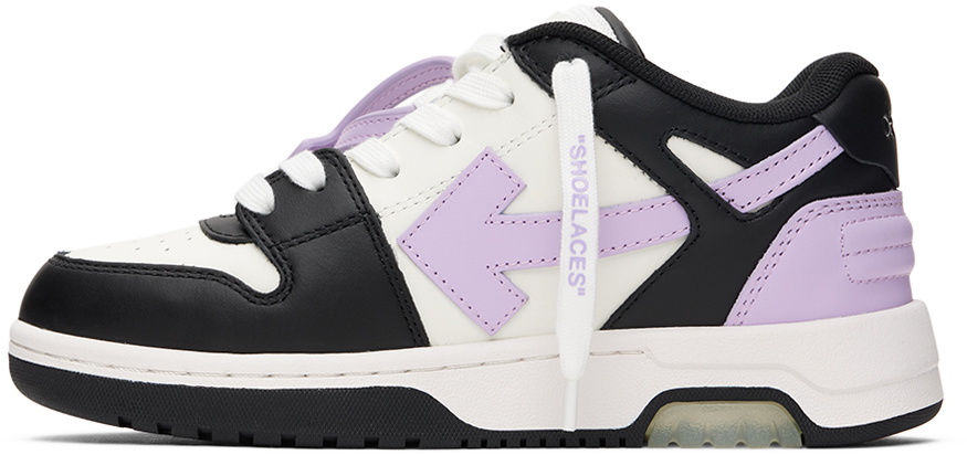 Off-White Kids Black & Purple Out Of Office Sneakers