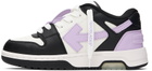 Off-White Kids Black & Purple Out Of Office Sneakers