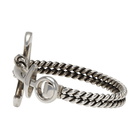 Saint Laurent Silver Anchor Bracelet