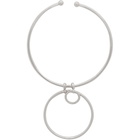 MM6 Maison Martin Margiela Silver Hoops Necklace