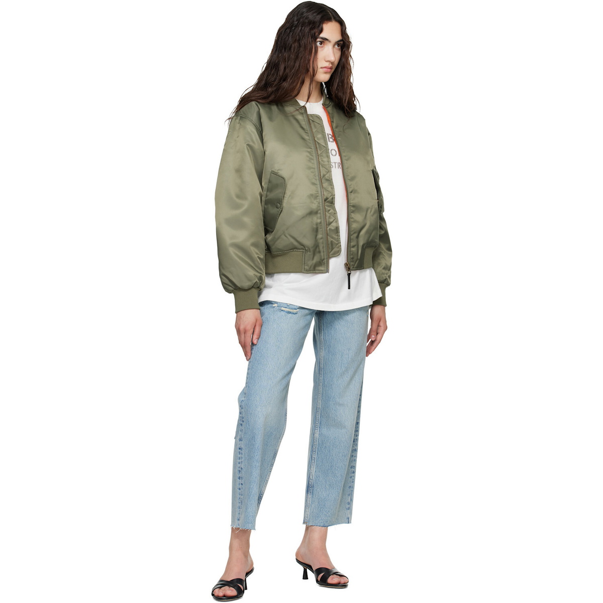 ANINE BING Khaki Leon Bomber Jacket