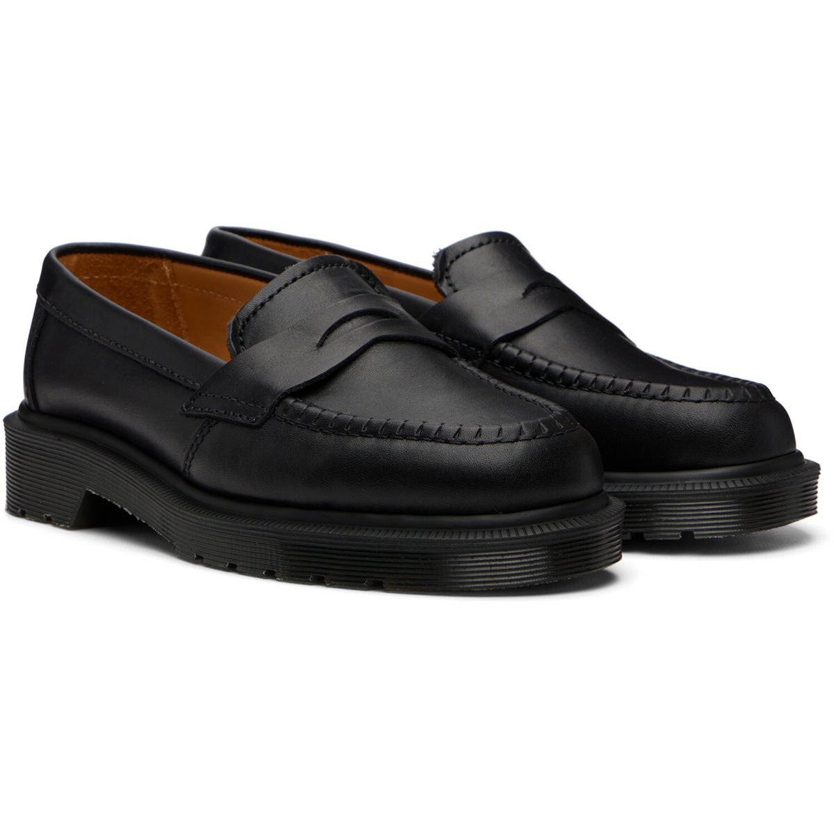 Dr. Martens Black Delapre 'Made In England' Classic Loafers