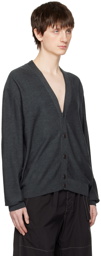 LEMAIRE Gray Twisted Cardigan