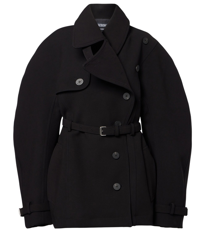 Jacquemus Le Manteau Bari Belted Wool Coat Black Jacquemus display picture 3
