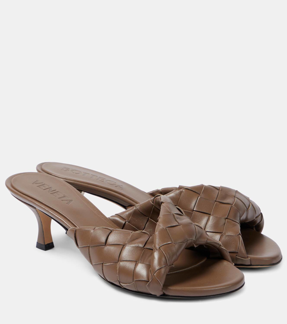 Bottega Veneta Blink Intrecciato 50 leather mules Bottega Veneta
