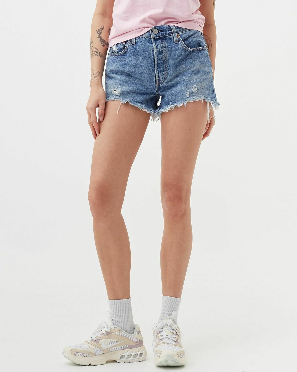 Levis 501 ORIGINAL SHORT Blue Womens Casual Short