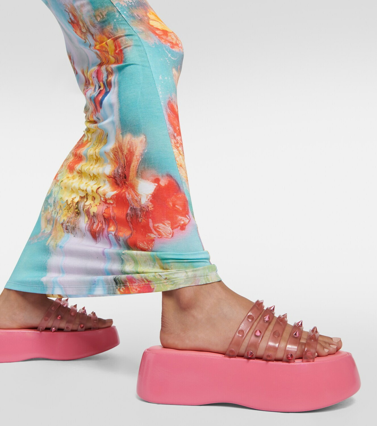 JEAN PAUL GAULTIER サンダル x Melissa Becky Punk 807207 Jean Paul Gaultier x Melissa Becky Punk platform slides Jean