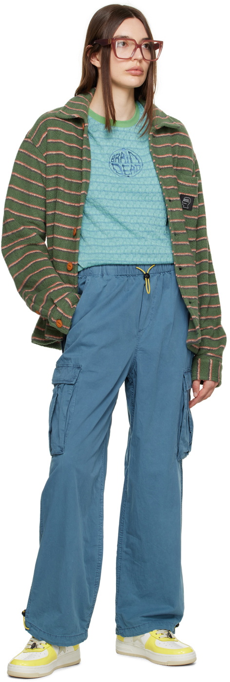 Brain Dead Blue Flap Pocket Trousers