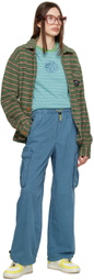 Brain Dead Blue Flap Pocket Trousers