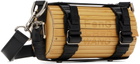 Feng Chen Wang Beige & Black Strap Small Bamboo Bag