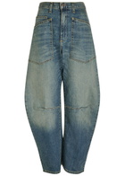 Nili Lotan Shon Barrel-leg Jeans Denim