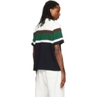 sacai Black & White Chusen-Dyed Cotton Jersey T-shirt