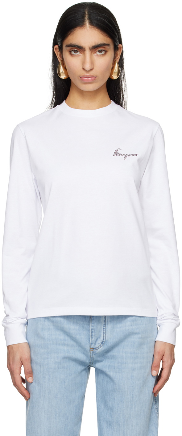 FERRAGAMO - Logo Cotton T-shirt Salvatore Ferragamo
