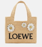 Loewe Paula's Ibiza embellished raffia tote bag