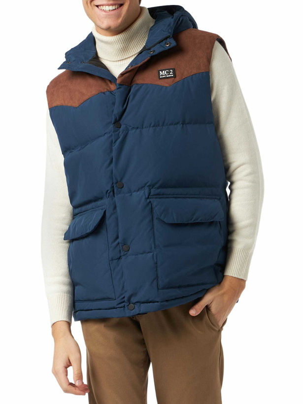 Photo: MC2 Saint Barth Man Blue Down Vest