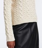 Róhe Cable-knit cotton-blend turtleneck sweater