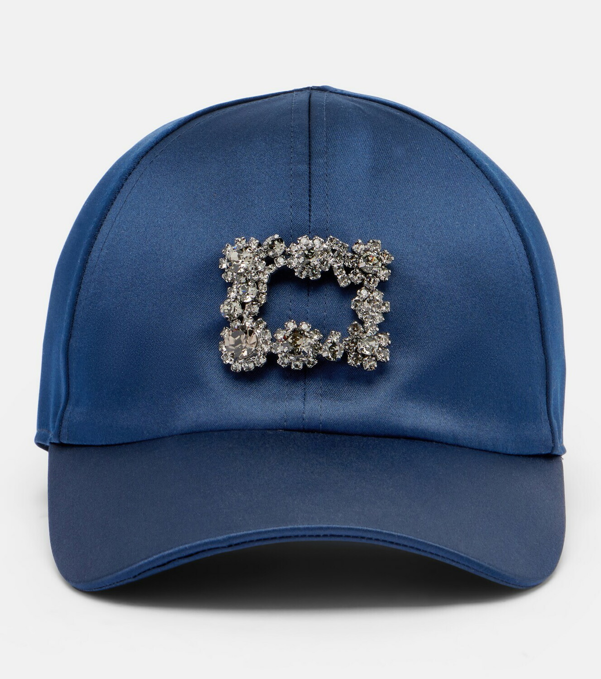 ROGER VIVIER デニムキャップ Roger Vivier Efflorescence satin baseball cap Roger Vivier