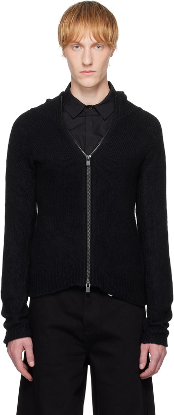 Photo: HELIOT EMIL Black Inviola Cashmere Hoodie