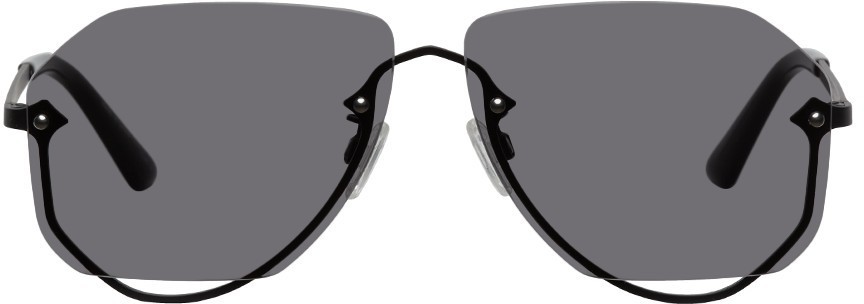 Duit Aviator Sunglasses in Black by LINDA FARROW – LINDA FARROW (INT'L)