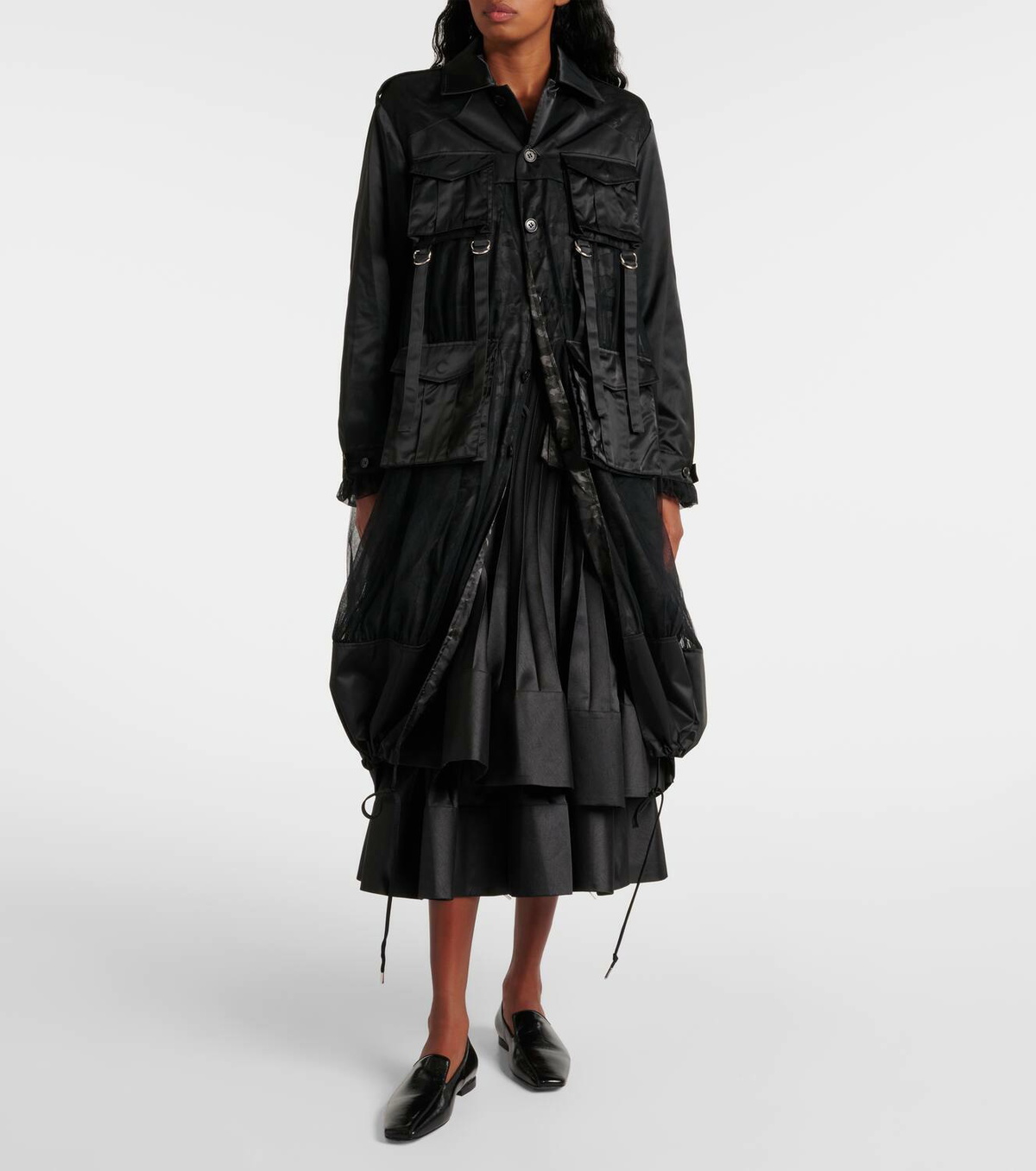 Noir Kei Ninomiya Reversible trench coat