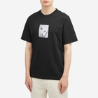 Róhe Men's Tulip Printed Patch T-Shirt in Black