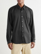 James Perse - Stretch Cotton-Blend Poplin Shirt - Black