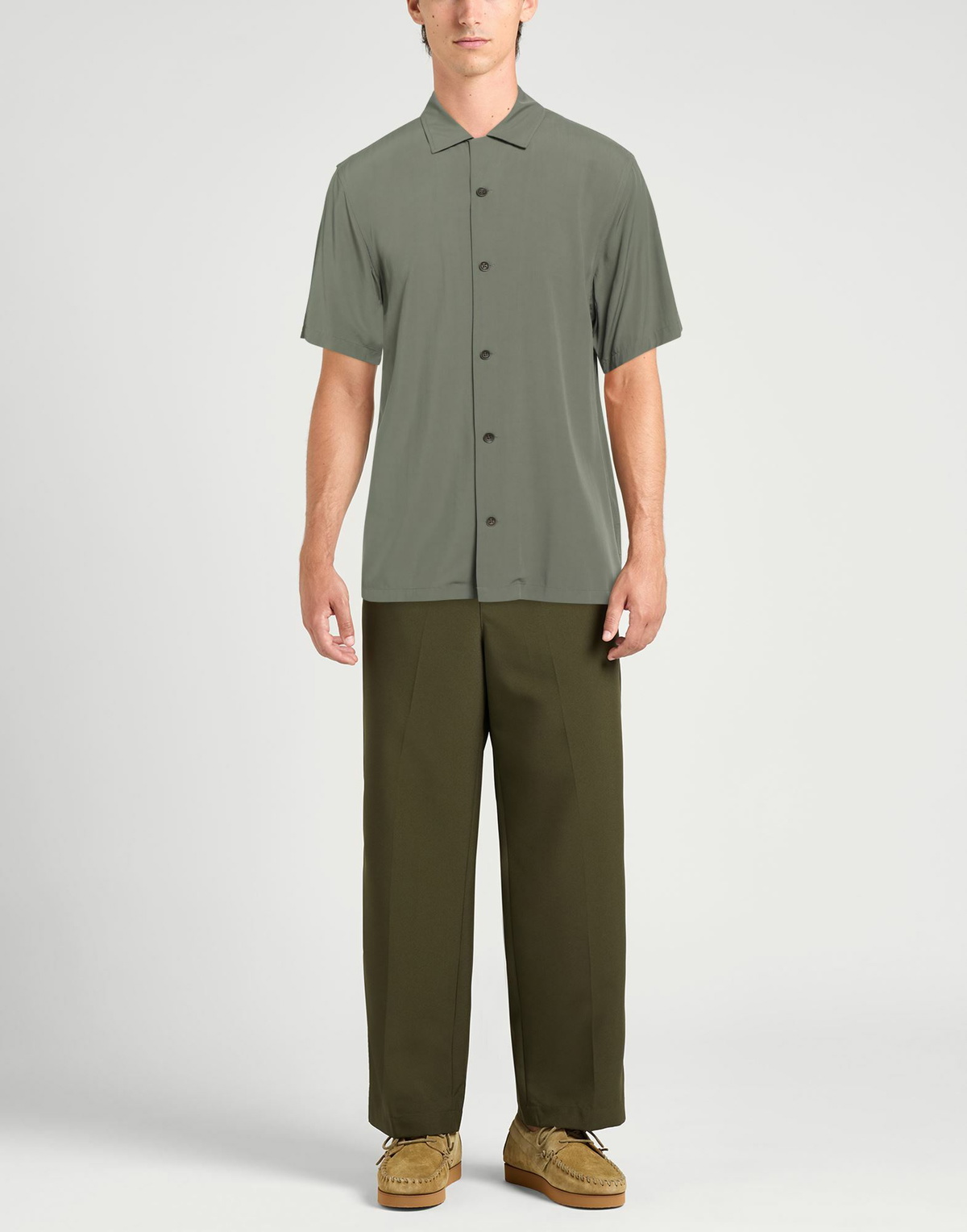 Rag & Bone Mens Shirt Military in Green