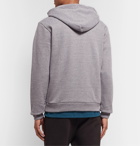 A.P.C. - Alfred Printed Loopback Cotton-Blend Jersey Hoodie - Gray