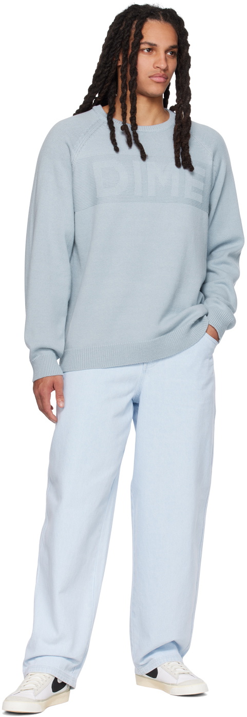 Dime Blue Tonal Sweater Dime