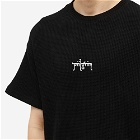 Piilgrim Men's Waffle T-Shirt in Black
